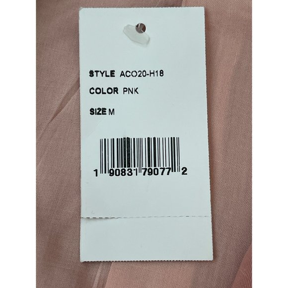 Tularosa Arya Jacket‎ Pink Lined Pockets Lightweight Linen Blend Sz M NWT $188 - Picture 7 of 15